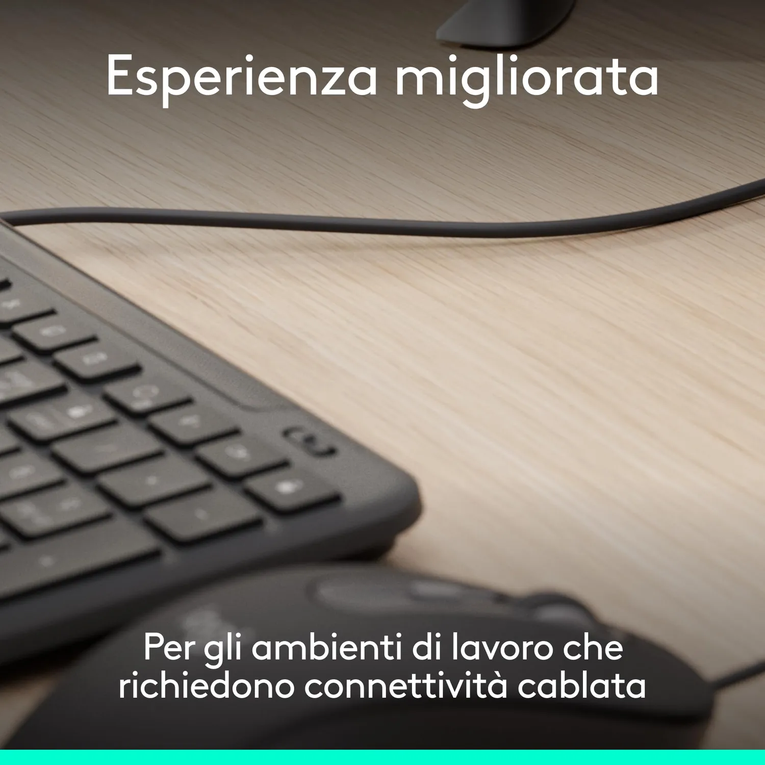 Logitech Signature Slim MK620 kit tastiera e mouse USB-C silent