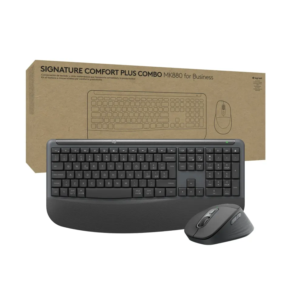Logitech Comfort MK880 kit tastiera mouse wireless ITA grafite