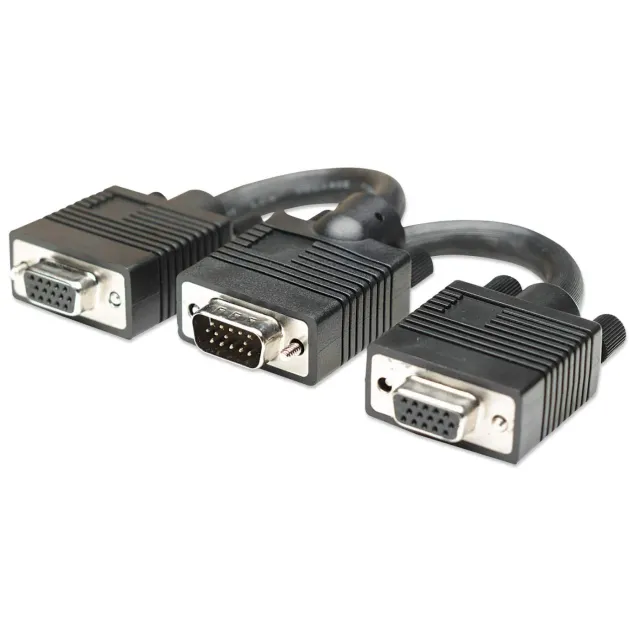 Manhattan SVGA cavo sdoppiatore VGA HD15 1-2 monitor