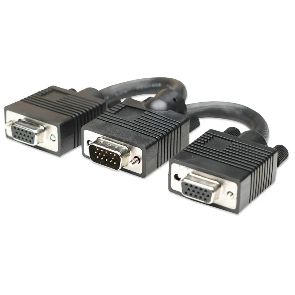 Manhattan SVGA cavo sdoppiatore VGA HD15 1-2 monitor