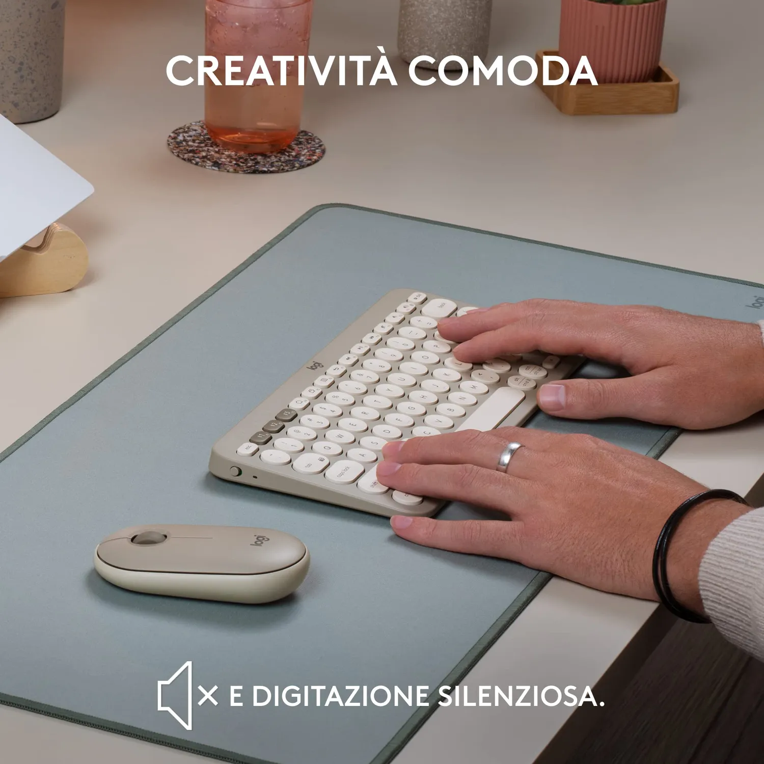 Logitech K380 tastiera wireless Bluetooth ITA QWERTY multidevice