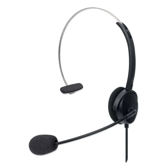 Manhattan Mono cuffia USB on-ear call center
