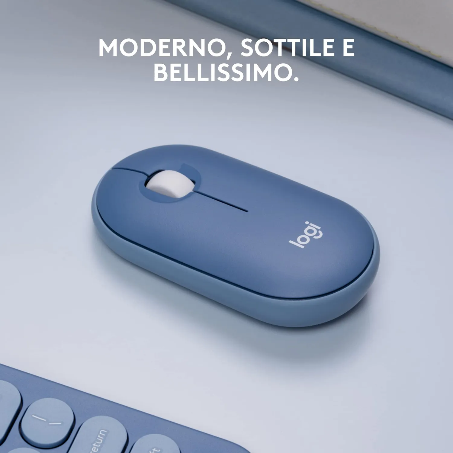 Logitech Pebble mouse wireless silenzioso Bluetooth