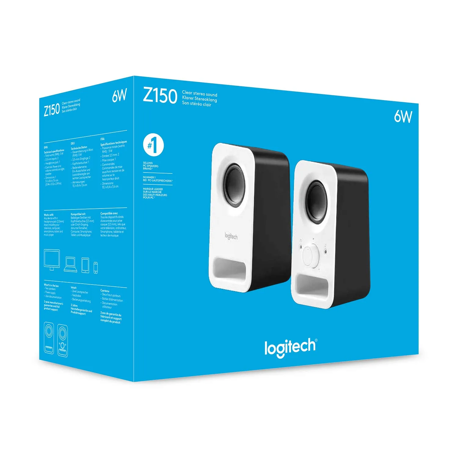 Logitech Z150 altoparlanti stereo compact sand 6W