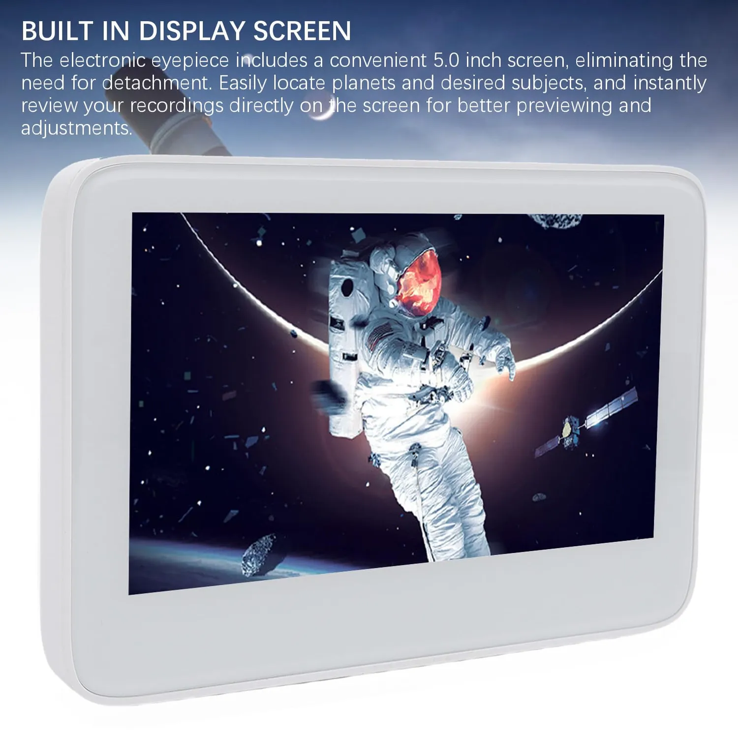 Zunate Oculare Elettronico WiFi 4K 8,3MP 5 Pollici