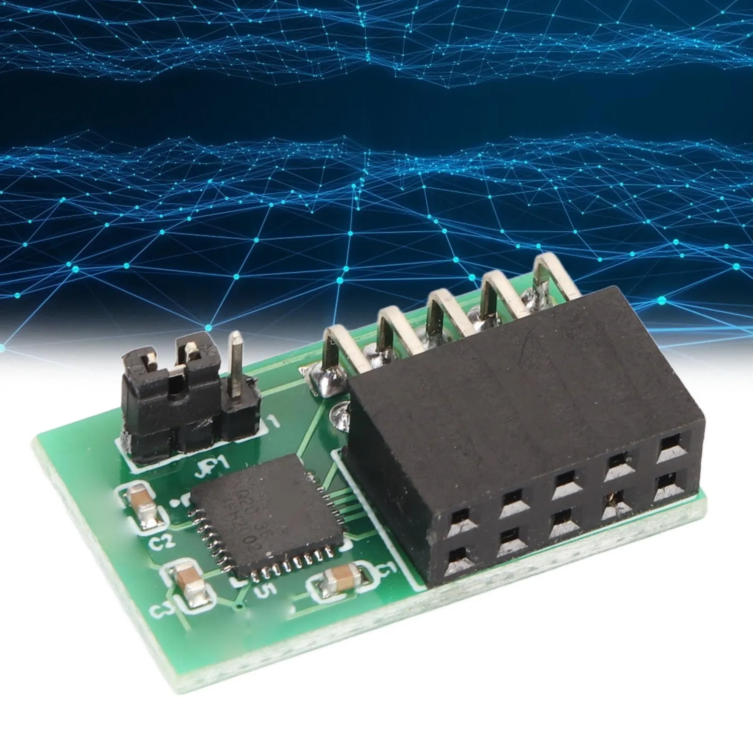 Zunate Modulo TPM 2.0 Chipset 9670 SPI 10 Pin Verticale