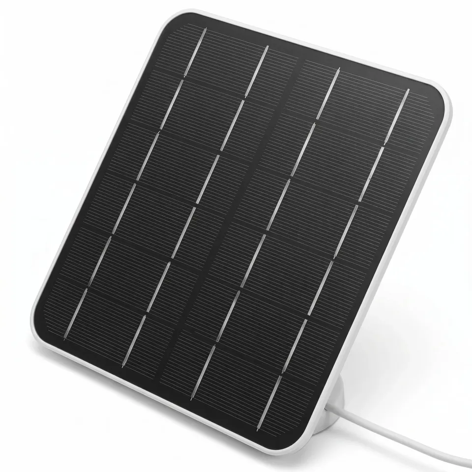 Zunate Pannello Solare 12W 6V Telecamera Ring Bianco IP65