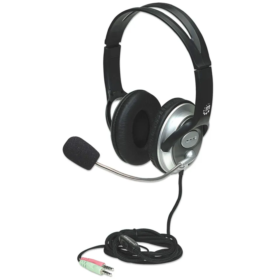 Manhattan Classic Cuffie Stereo Over-Ear Microfono Argento