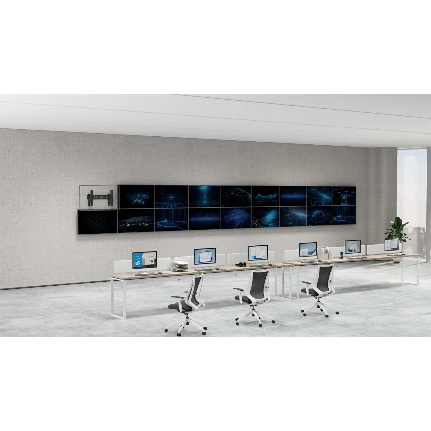 Manhattan Supporto Video Wall Pop-Out Tilt fino a 70kg