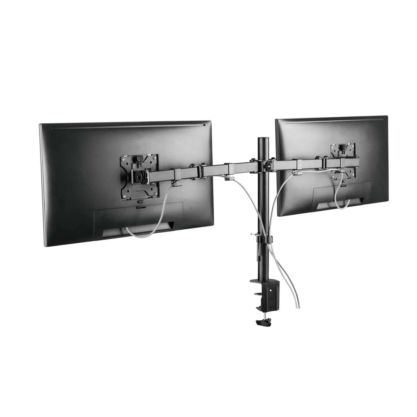 Manhattan Supporto Doppio Monitor 13-32" Bracci Snodati Nero