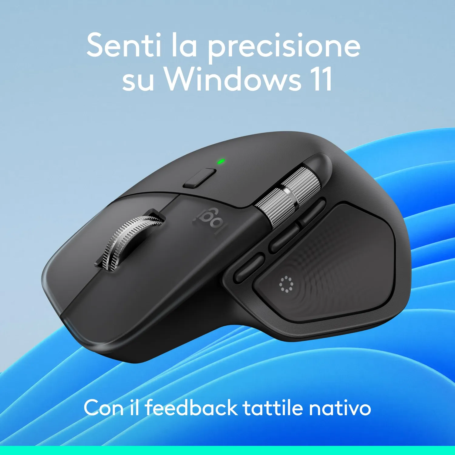 Logitech MX Master 4 mouse wireless ergonomico aptico