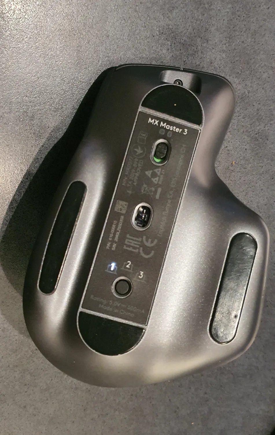 Logitech MX Master 3 mouse wireless nero ricarica USB-C