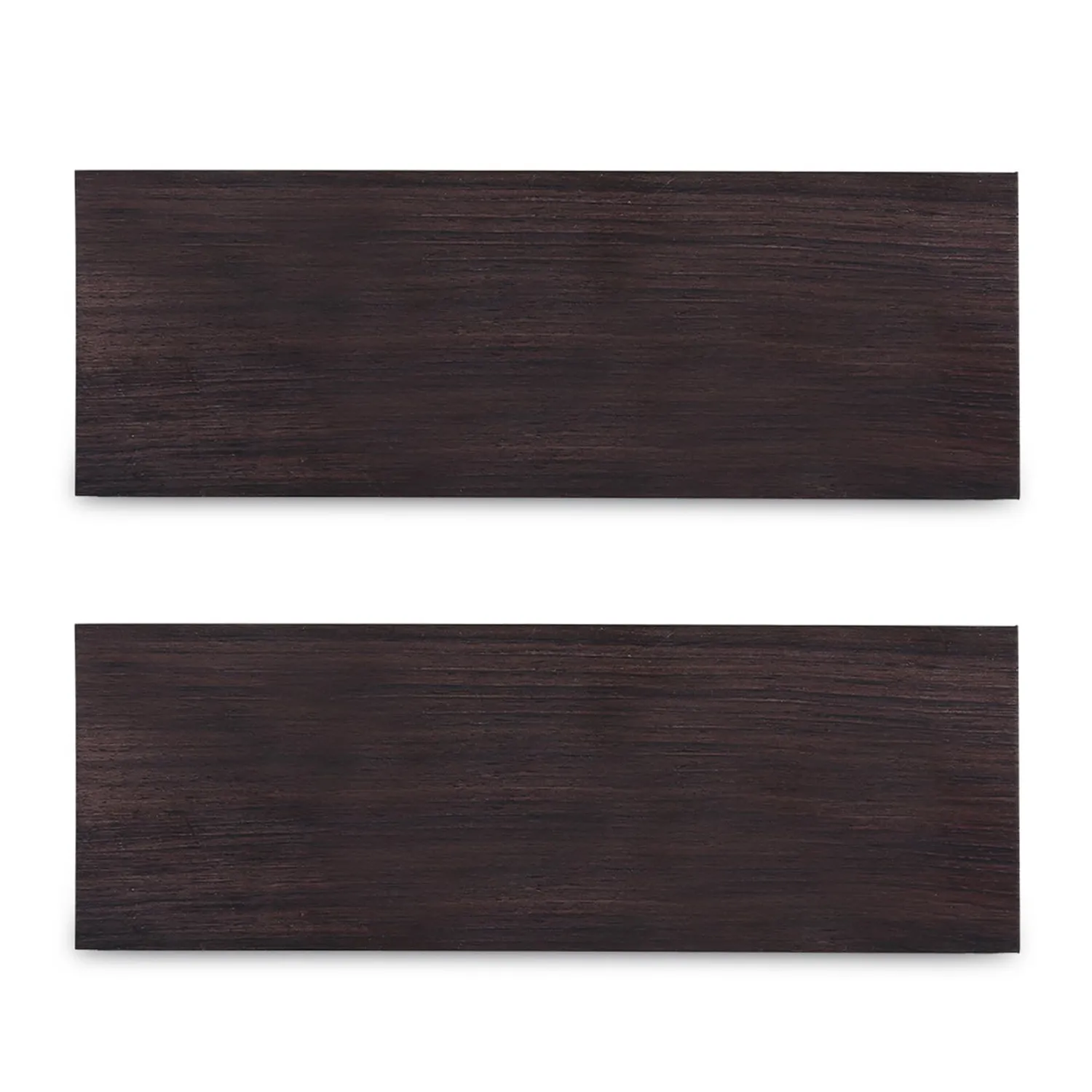 Zunate Blocco Legno Ebano 12x4x2,5cm Intaglio 2 Pezzi