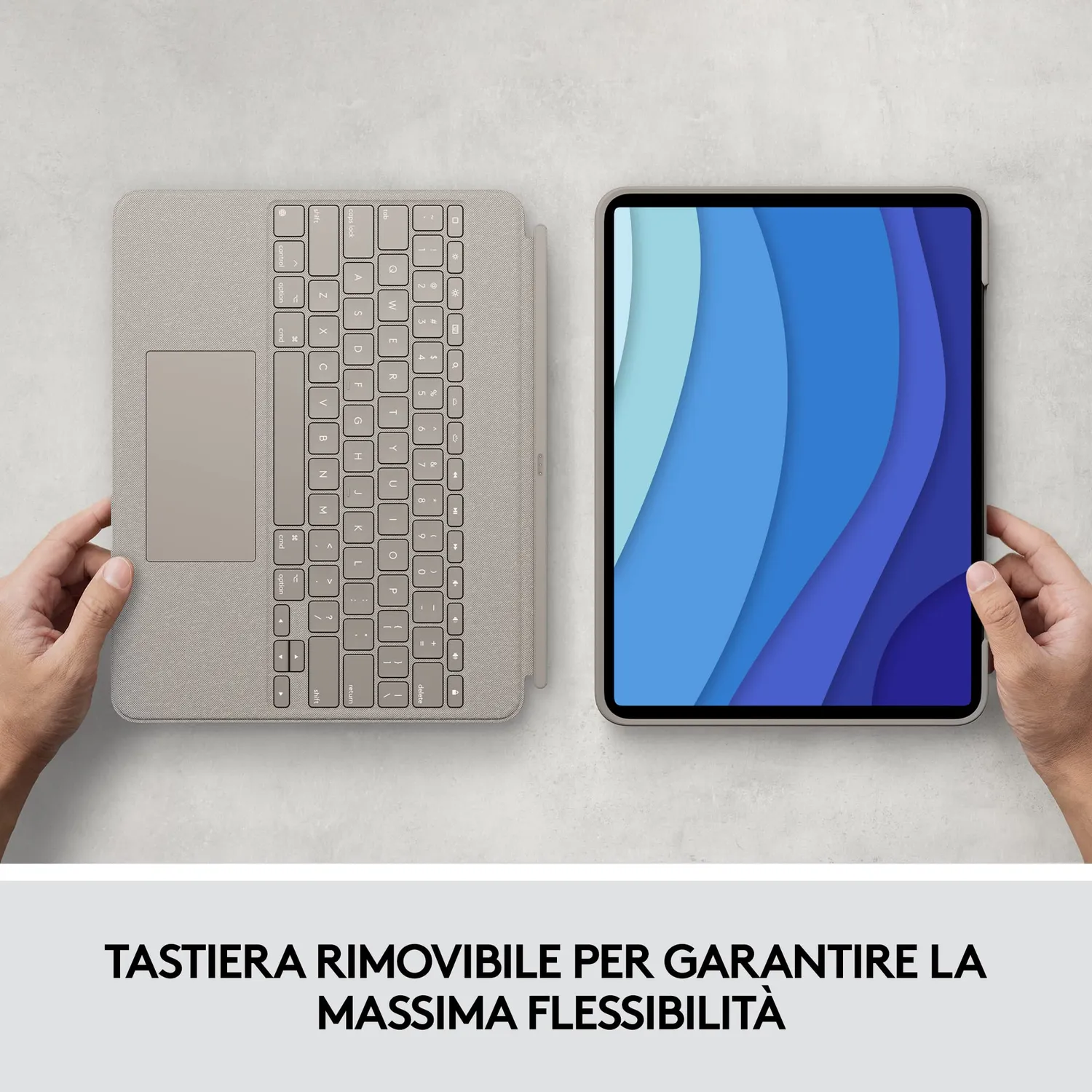 Logitech Combo Touch custodia tastiera iPad Pro 12,9" ITA nera