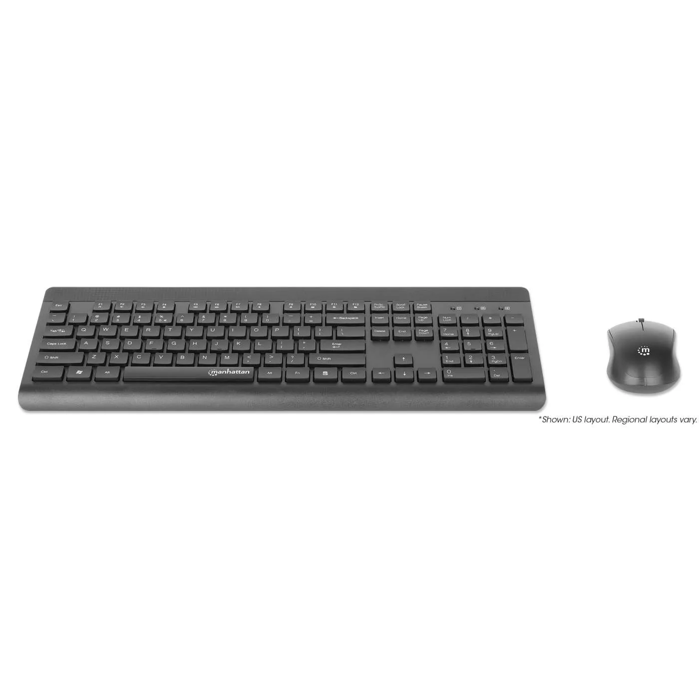 Manhattan MWK7350 Kit Tastiera e Mouse Wireless 2,4 GHz