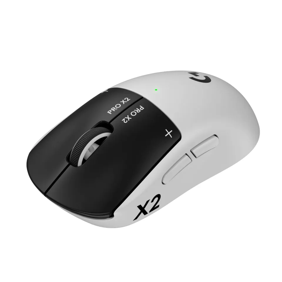 Logitech G PRO X2 SUPERSTRIKE mouse gaming wireless bianco 44K DPI