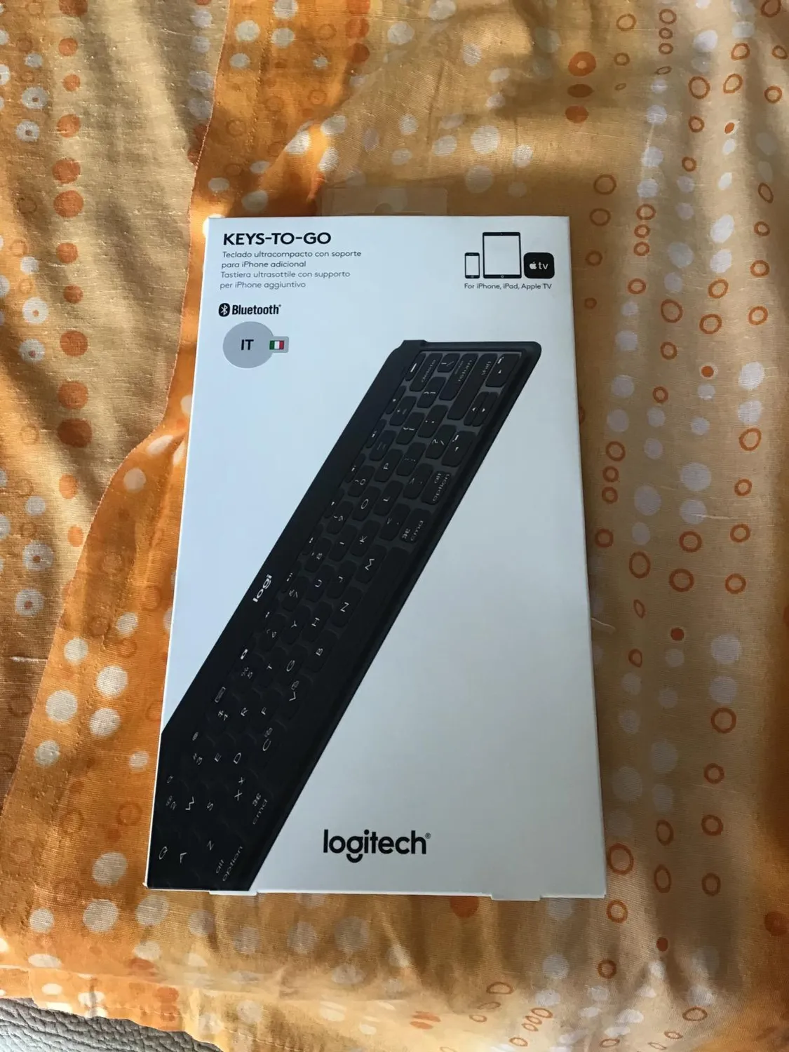 Logitech Keys-To-Go tastiera Bluetooth nera leggera