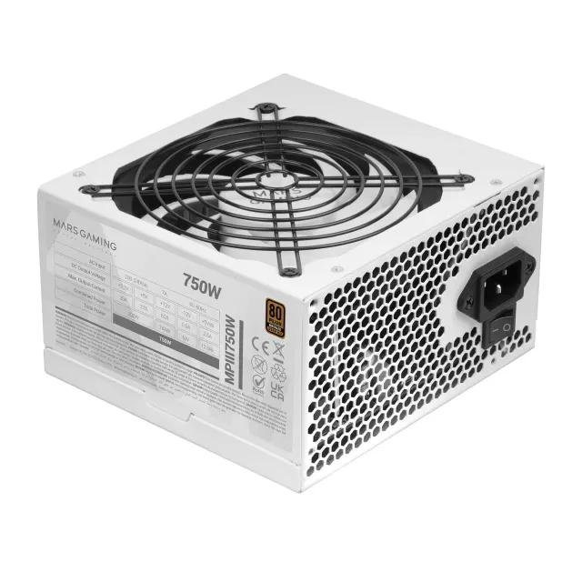 Mars Gaming MPIII750W alimentatore ATX 750W bianco 80Plus Bronze