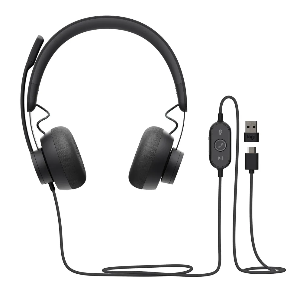 Logitech Zone 750 cuffie on-ear USB-C con microfono