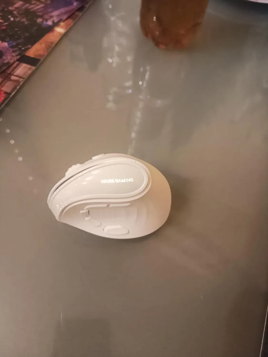 Mars Gaming MM-SK mouse verticale wireless bianco 8400DPI