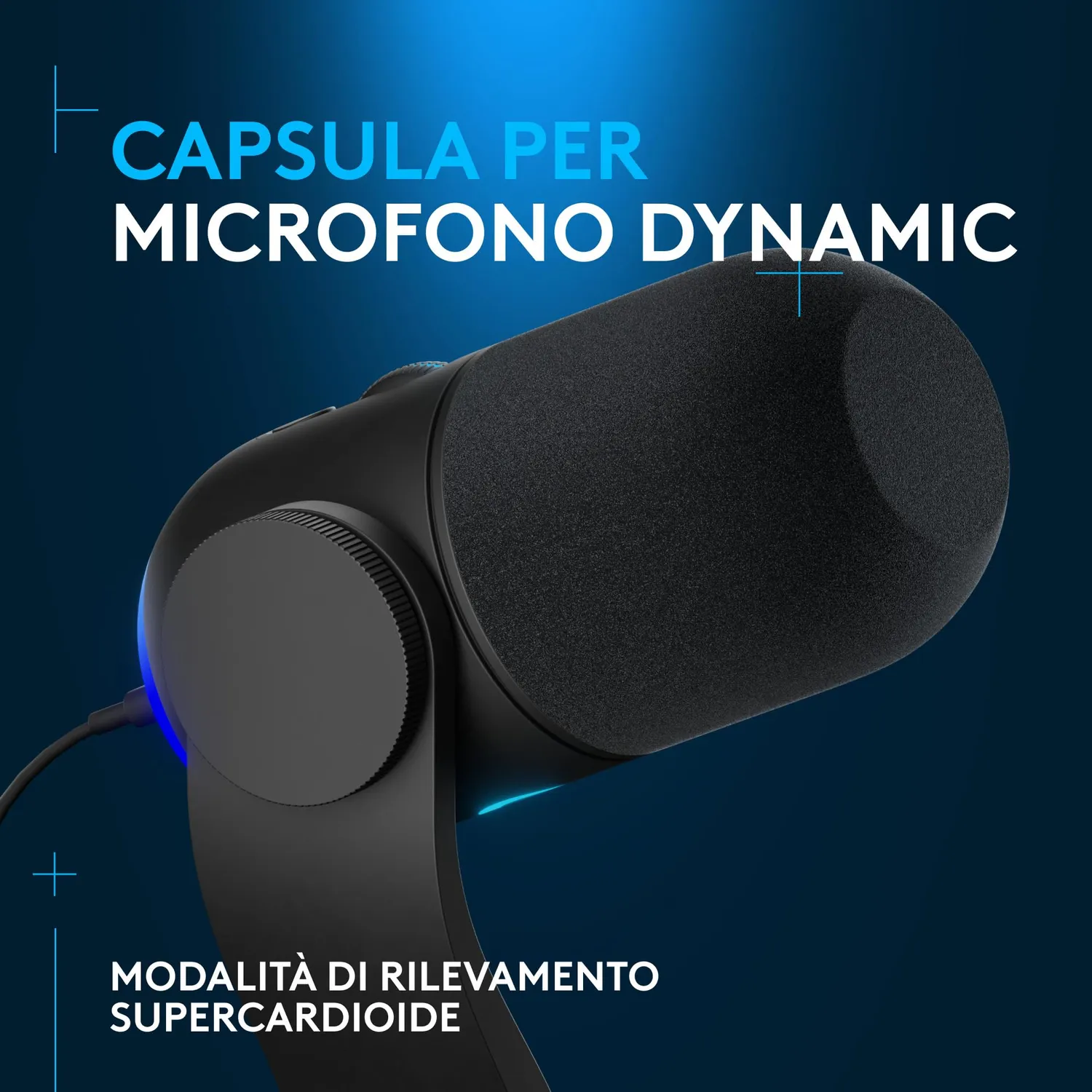 Logitech G Yeti GX microfono USB RGB nero