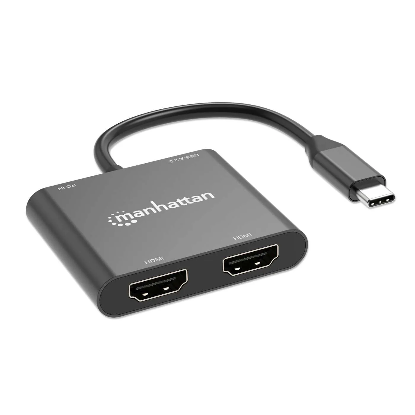 Manhattan Adattatore USB-C Dual HDMI 4K 100W PD