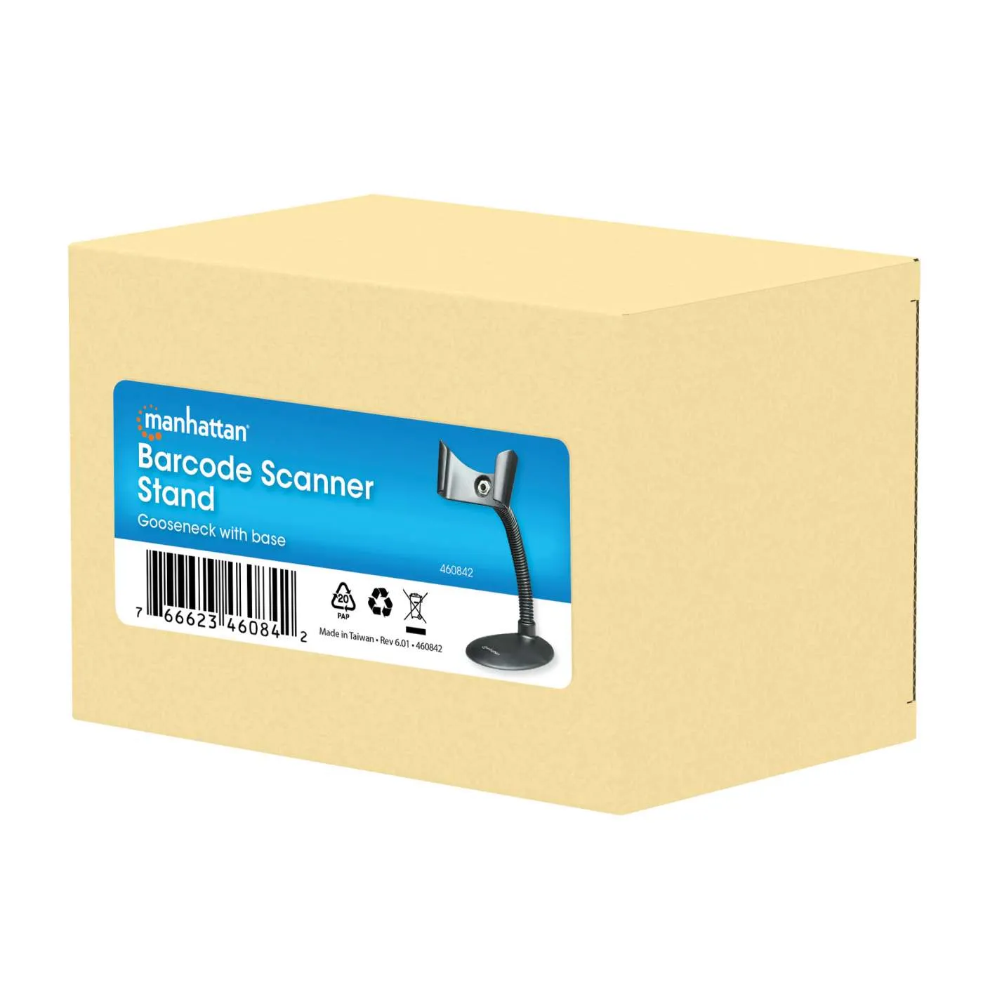 Manhattan supporto scanner barcode da banco collo flessibile