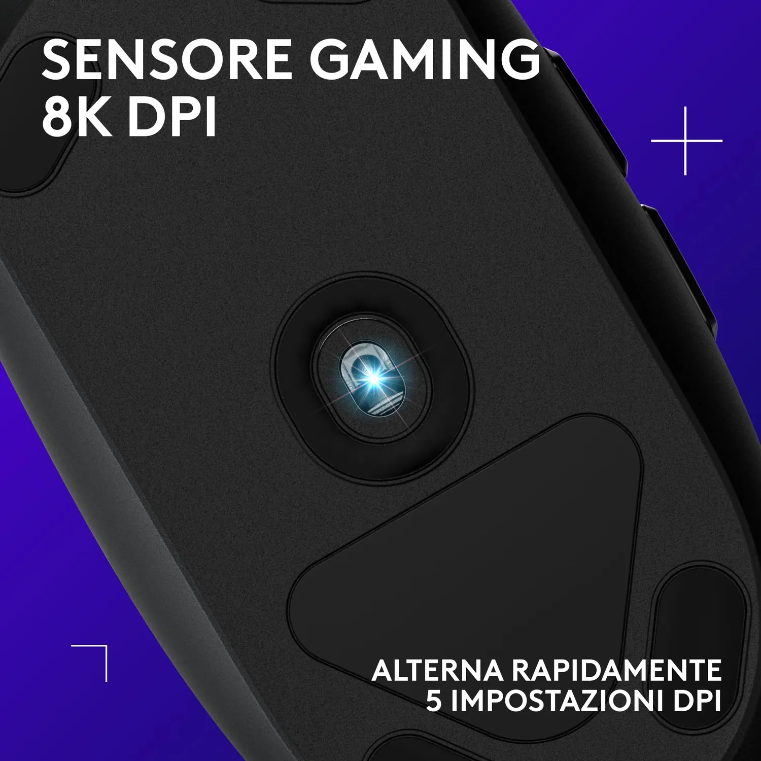 Logitech G G203 LIGHTSYNC mouse gaming nero 8000 DPI