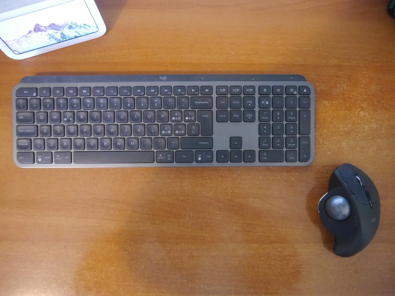 Logitech MX Ergo Trackball Mouse Wireless Ergonomico Precisione