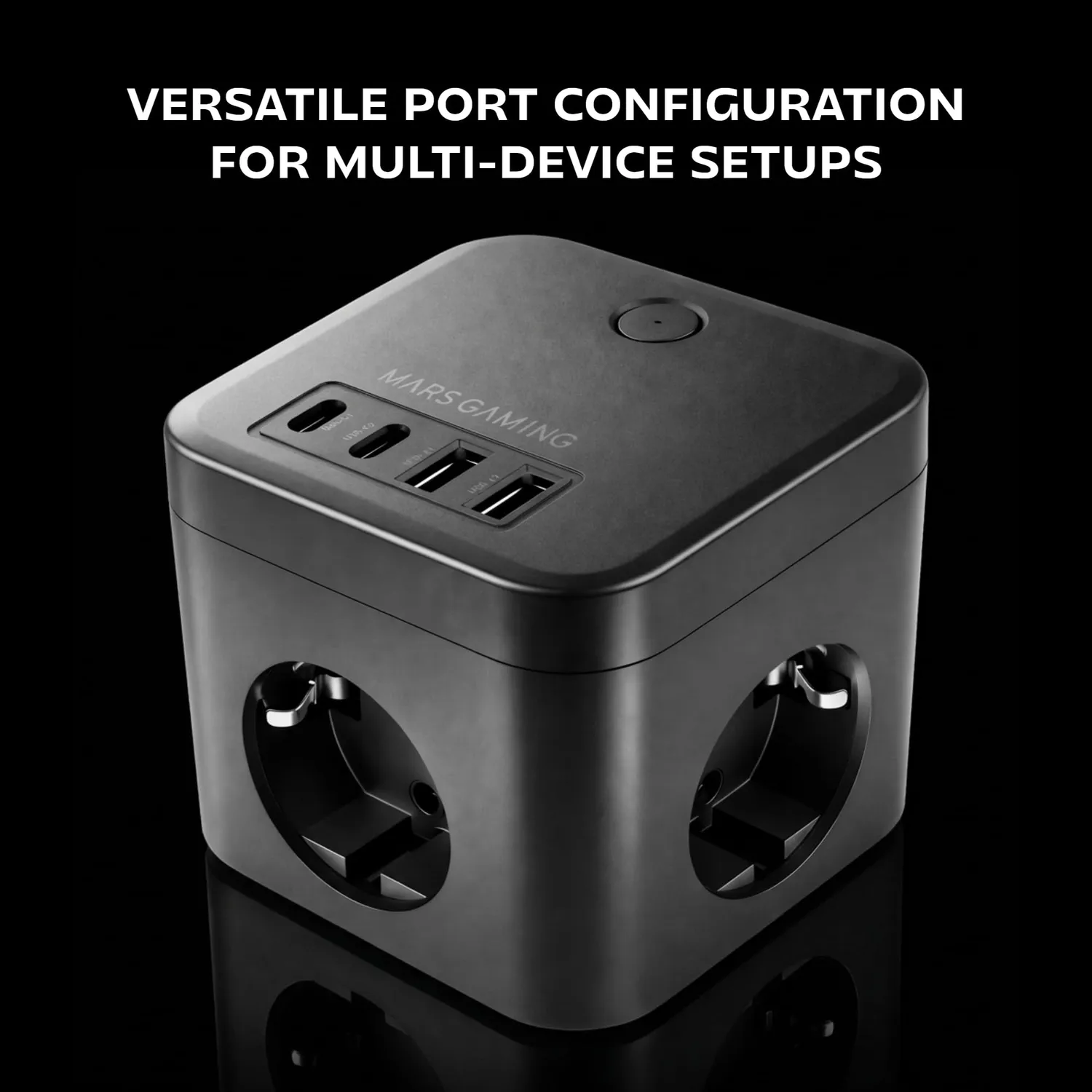 Mars Gaming MD-CUBE35 multipresa cubo nero PD 35W