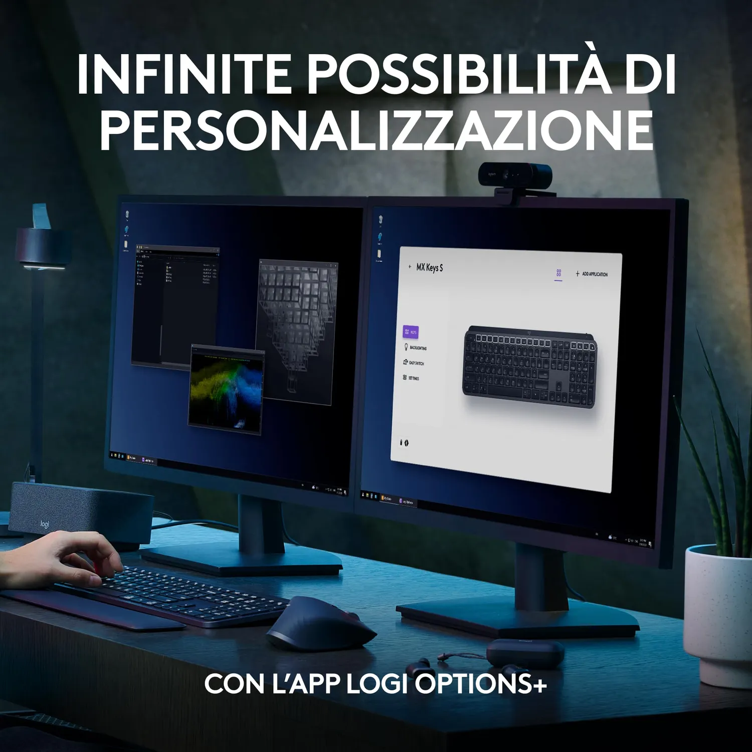 Logitech MX Keys S tastiera wireless US INT'L retroilluminata