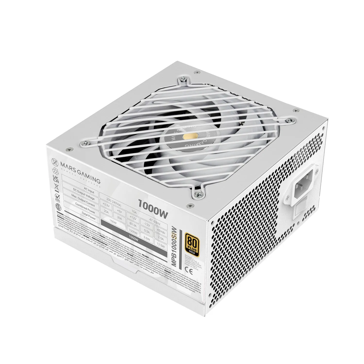 Mars Gaming MPB1000SI alimentatore PC ATX 1000W Gold