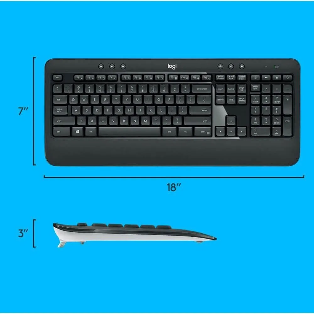 Logitech MK540 Advanced kit tastiera+mouse wireless US
