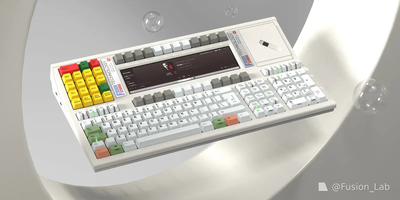 CoffeeKeys Vintech 06 tastiera alluminio nera hotswap display