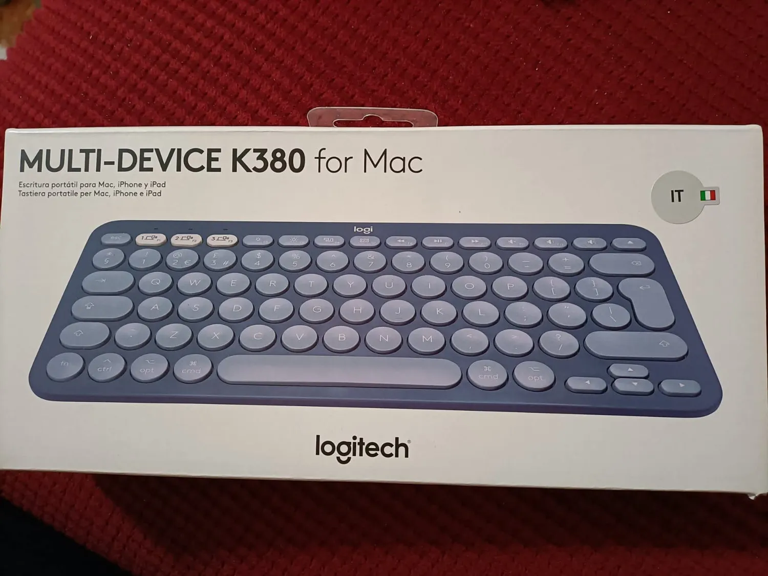 Logitech K380 Tastiera Bluetooth per Mac Blueberry ITA