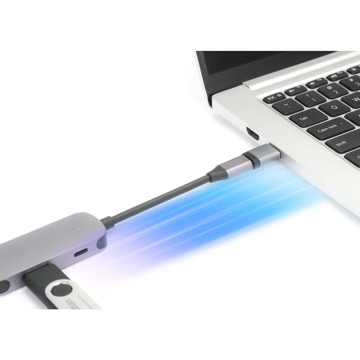 Manhattan set 2 adattatori USB-C USB-A 5Gbps 3A