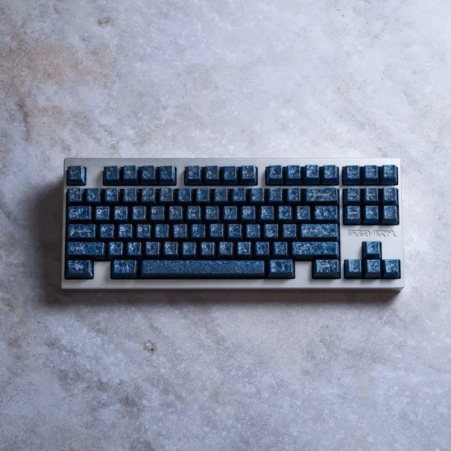 Awekeys Wild Ice keycap metallo set completo glaciale
