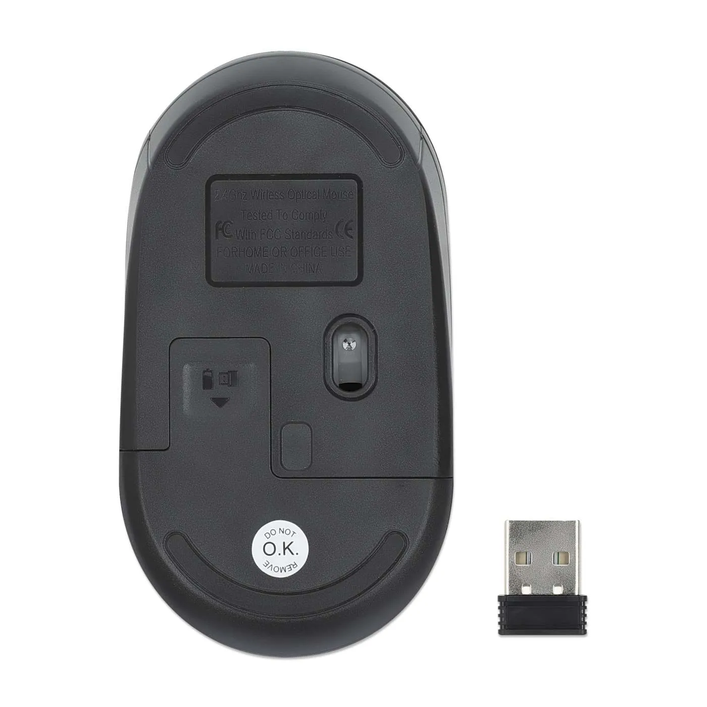 Manhattan Mouse Wireless Performance III Ottico Nero