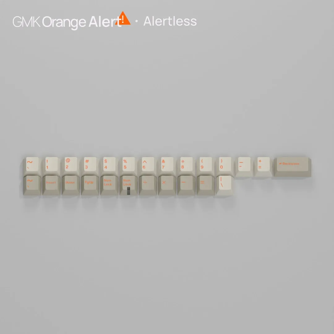 GMK Orange Alert CYL keycaps Base ABS double-shot