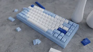 WS Blue Oasis keycaps PBT Cherry 223 tasti
