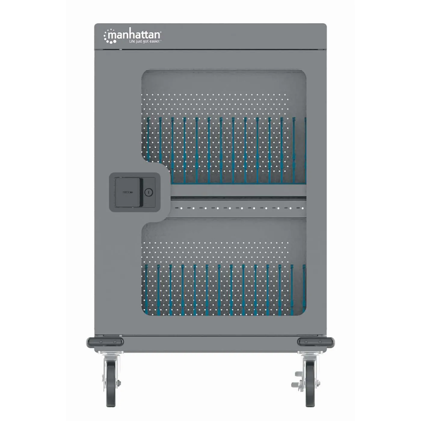 Manhattan 32-Port USB-C Carrello Ricarica 32 Posti 18W Nero