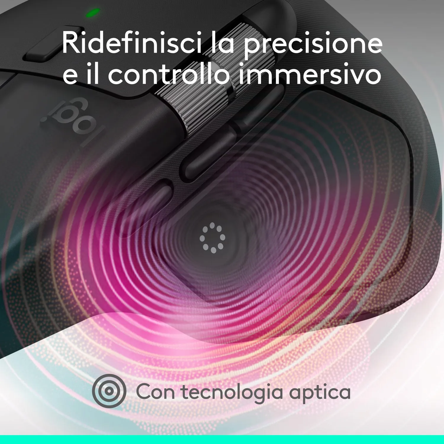 Logitech MX Master 4 mouse wireless ergonomico aptico