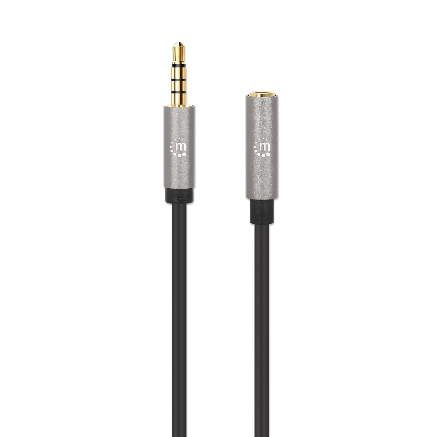 Manhattan Cavo Aux Stereo 3.5mm M/F 2m HiFi Oro