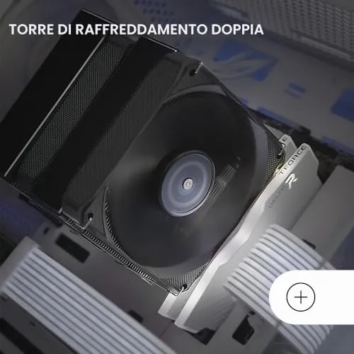 Mars Gaming MCPU-XU9 dissipatore CPU doppia torre nero 400W