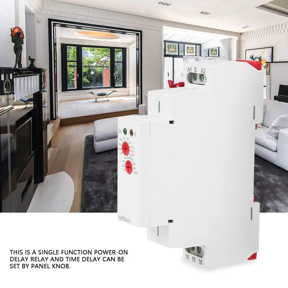 Zunate GRT8-A1 relè temporizzatore guida DIN 12-240V