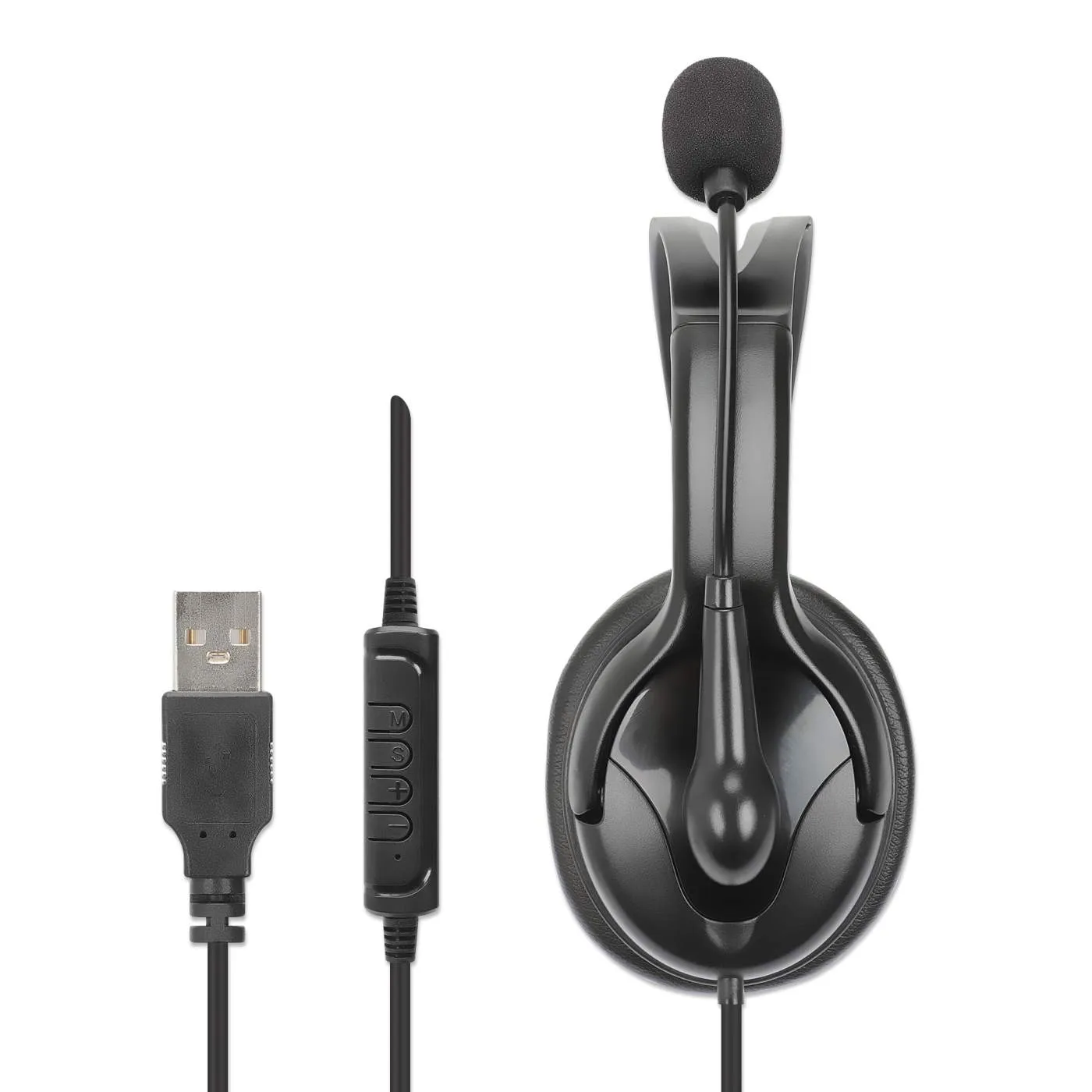 Manhattan Mono USB cuffia monoaurale USB con microfono