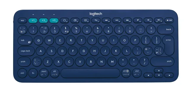 Logitech K380 tastiera Bluetooth blu multidispositivo