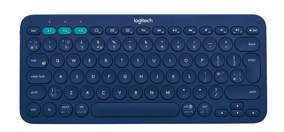 Logitech K380 tastiera Bluetooth blu multidispositivo