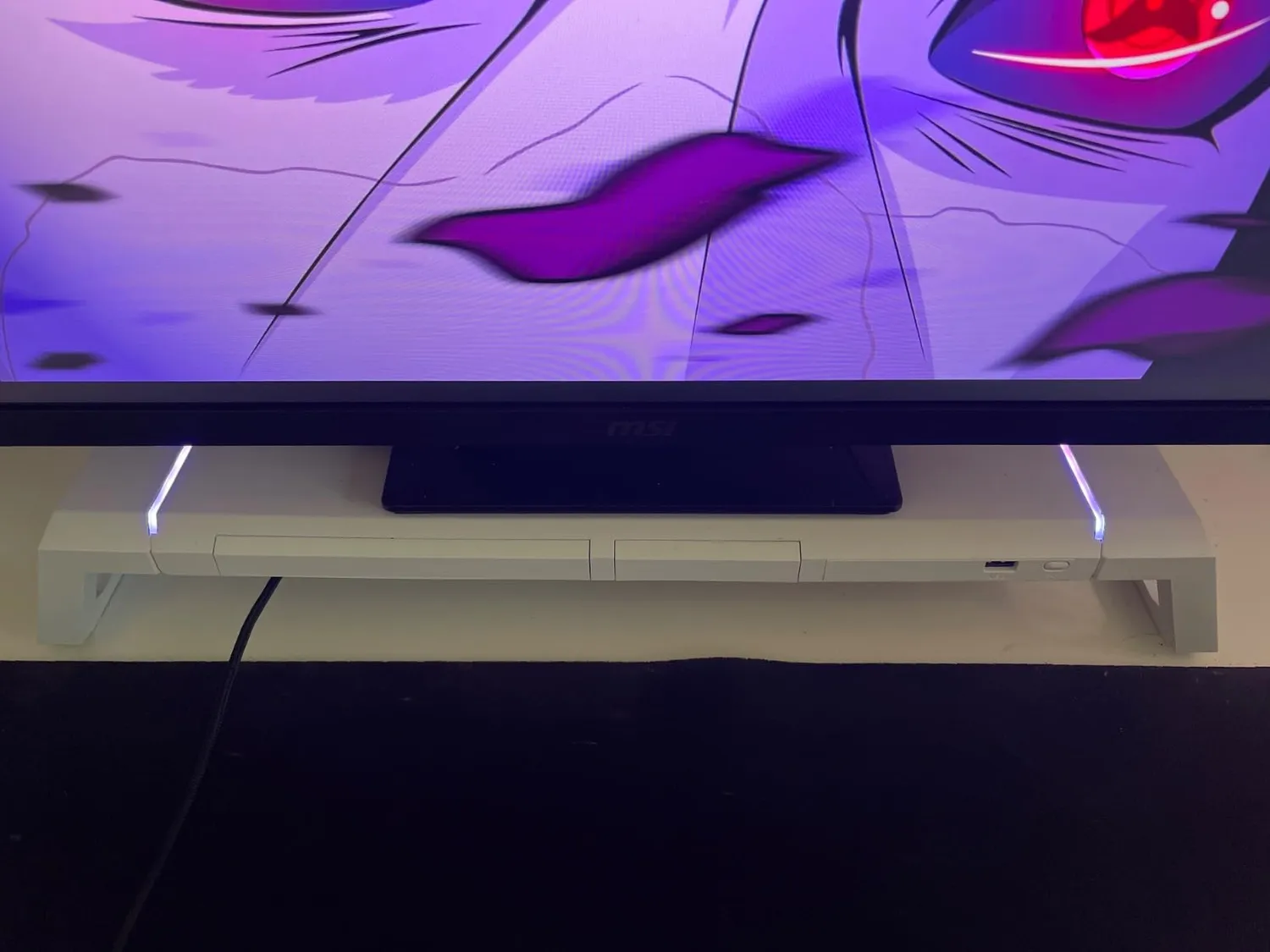 Mars Gaming MGS-ONE supporto monitor RGB bianco USB