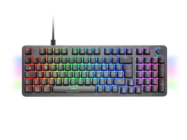 Mars Gaming MKPRO Tastiera Meccanica RGB IT Nera Silent